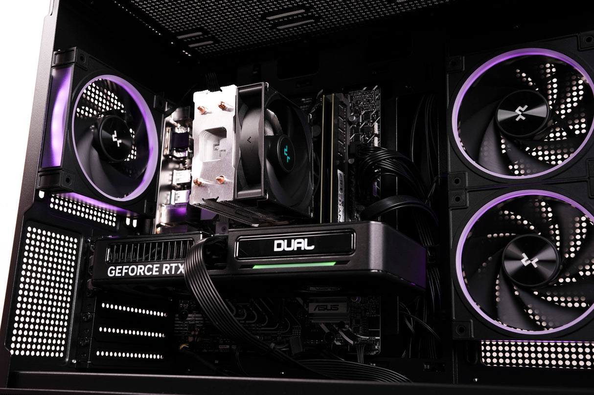ZeroLag Gaming PC Intel i5 14th Gen, Nvidia RTX 5060, 32GB DDR4 RAM, 1TB NVMe SSD.
