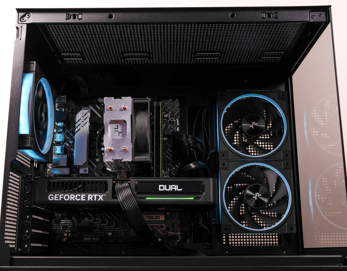ZeroLag Gaming PC Intel i5 14th Gen, Nvidia RTX 5060, 32GB DDR4 RAM, 1TB NVMe SSD.